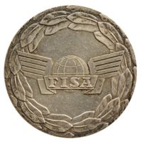 Medaille Fédération Internationale des Sociétés Aéro- Silber