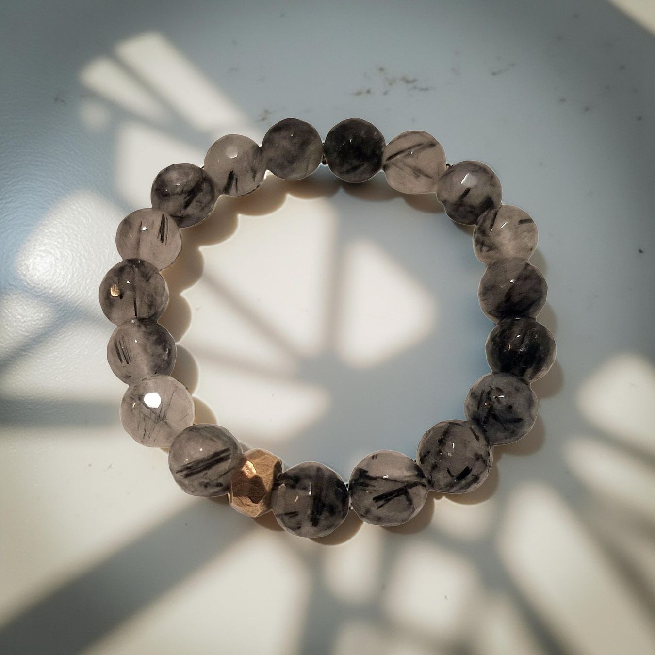Bracciali & Braccialetti: Armband Rutilquarz & Bronze. 18cm. – Nuovo e nell'imballaggio originale da Aarau venduto da Schmuckhoehle_MD 5
