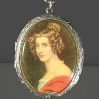 💖 Antikes Medaillon mit Portrait & 18KT-Kette 💖