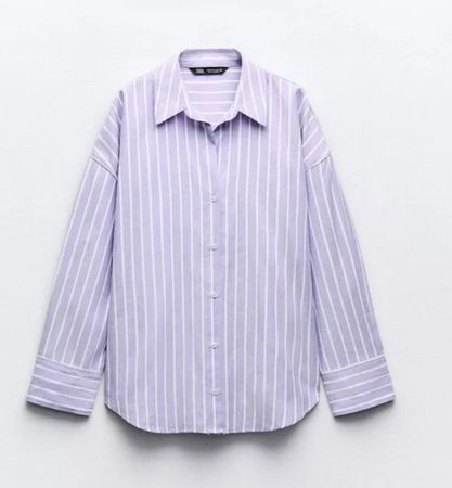 ZARA,  STRIPED OXFORD SHIRT Woman GR M