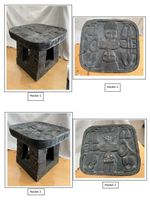 Hocker 2 Stk. aus Afrika-Sammlung Kamerun