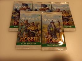 5x MTG The Hobbit play booster english OVP Sealed