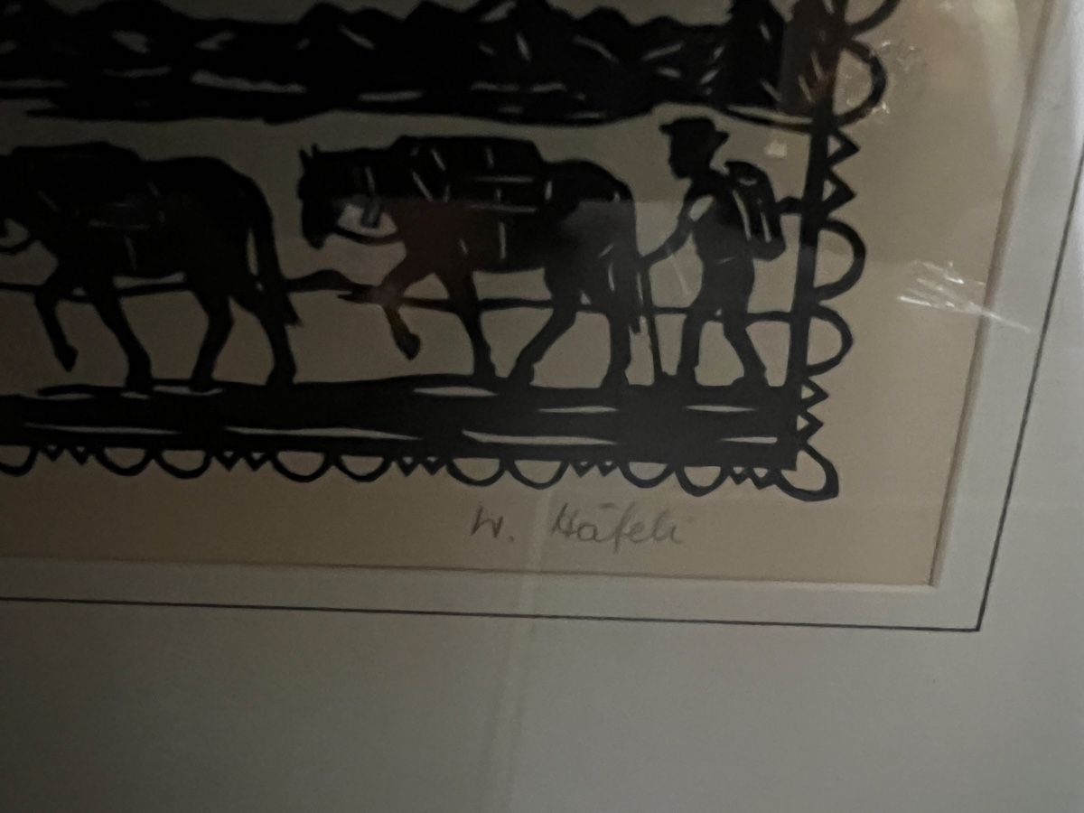 Arts picturaux & lithographies: Scherenschnitt von W.Häfeli – D'occasion à Igis par Haupt48 3