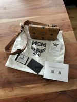 NEUE MCM Umhängetasche Cognac mit Etikett