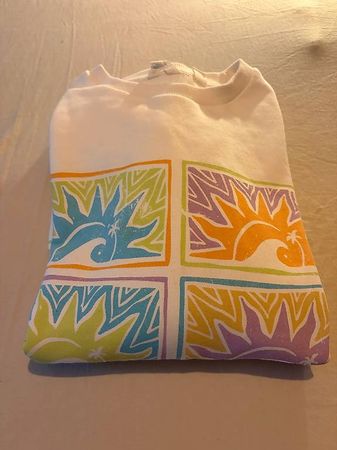 Roxy Damen Sweatshirt weiss bunt  Grösse L