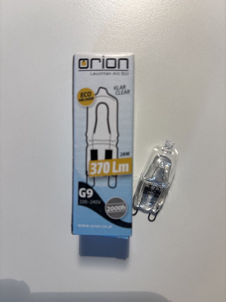 Lampen: Halogenlampen (Halopin)230V 28W G9 – Neu und originalverpackt aus Kirchleerau von koerbel