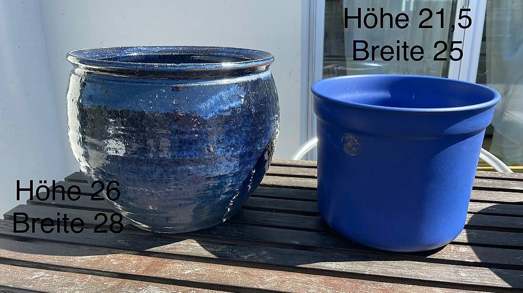 Vasi per fiori: Blumentöpfe blau – Usato da Jonschwil venduto da relnheaz
