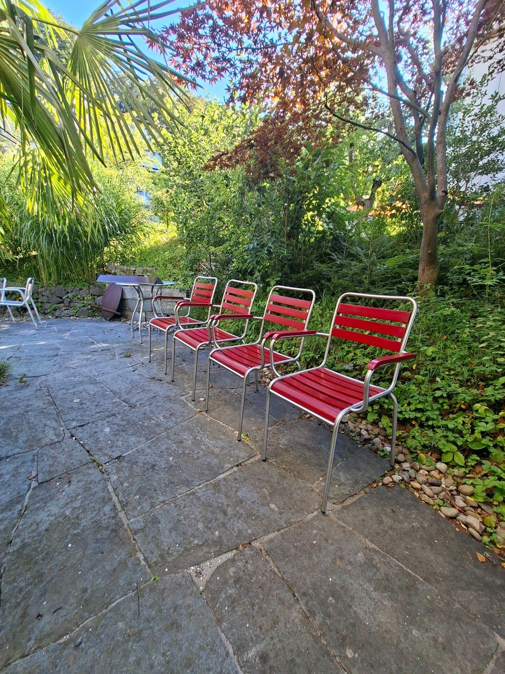 Sedie: Gartenstühle, 4er Set, Armlehnstühle – Usato da St.Niklausen LU venduto da Wirdbereitsverwendet 3