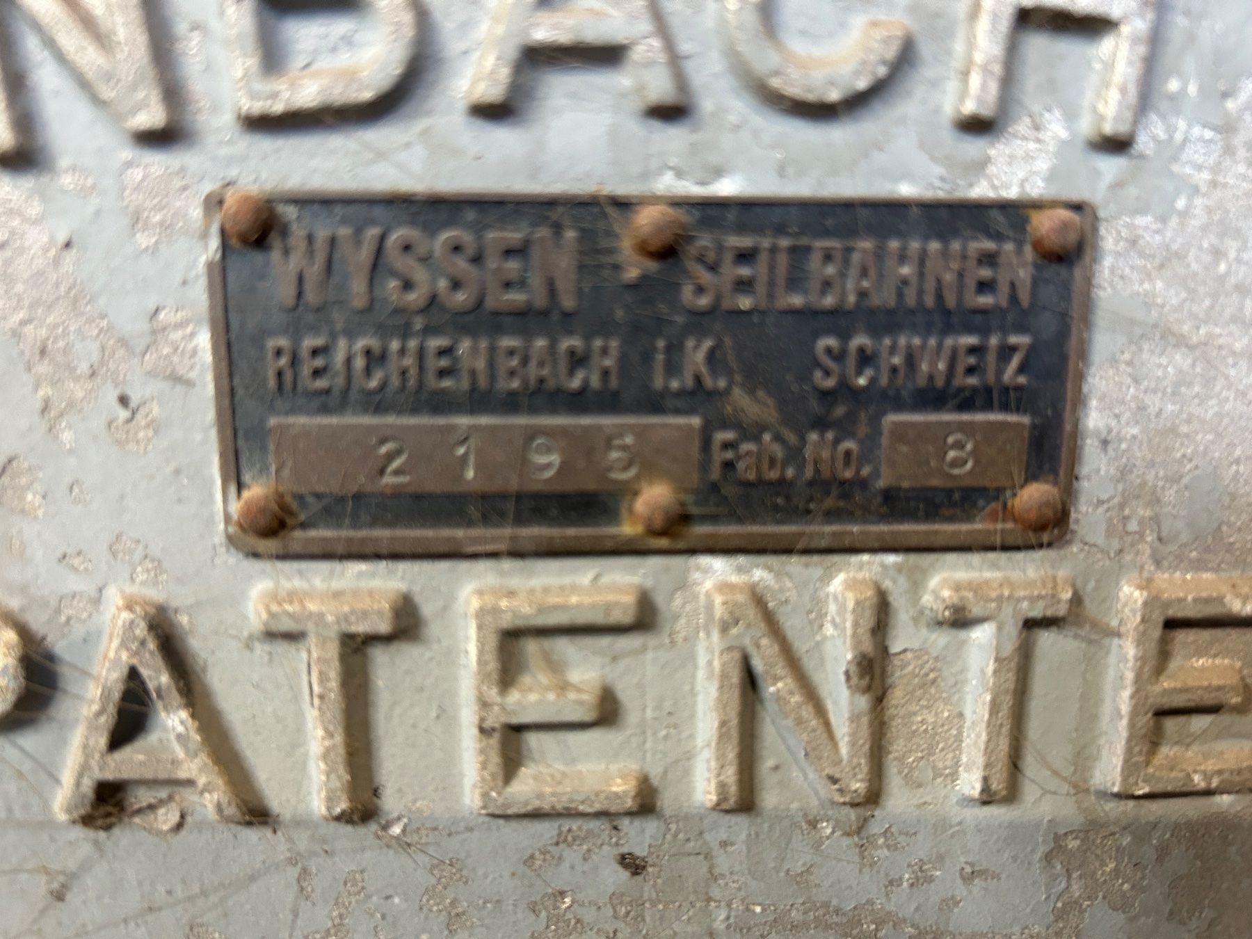 Argani forestali & Pinze posteriori : W30 Seitenwände Wyssen Seilwinde – Usato da Adelboden venduto da inf_85r5 3