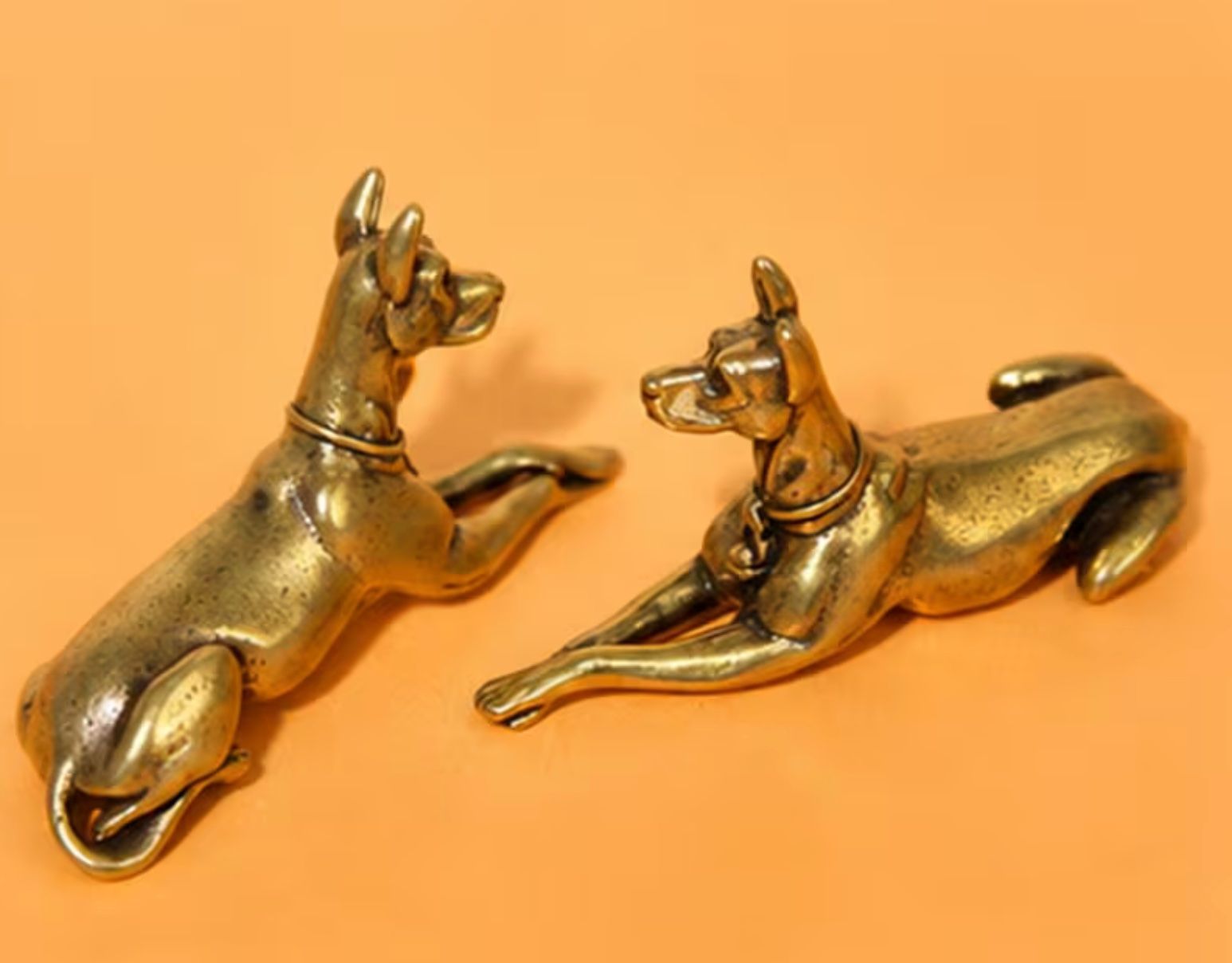 Statuette: Hund Dobermann Miniaturfigur aus massivem Messing – Nuovo e nell'imballaggio originale da Langenthal venduto da Seelenfreunde 7