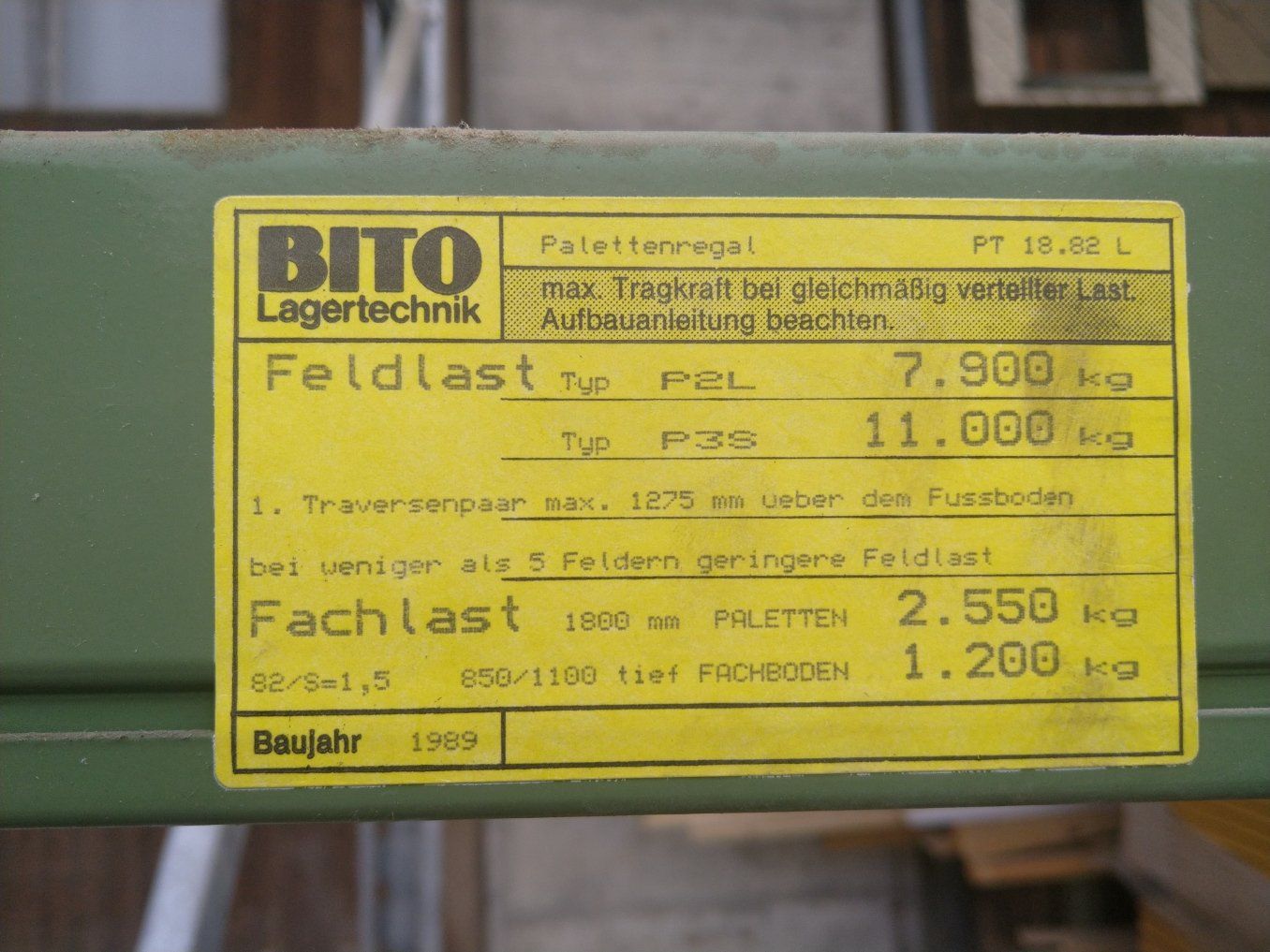 Regale: Palettenregal – Gebraucht aus Bichwil von  1