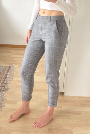 Vero Moda Hose, XS/32, Karo Muster