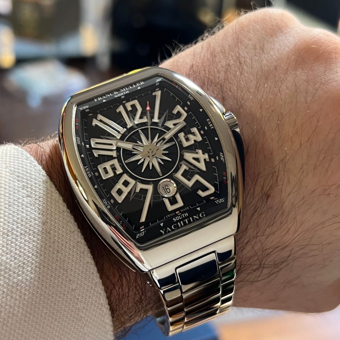 Franck Muller Montres: FLASH SALE Franck Muller Vanguard Yachting Full Set V45SCDT – D'occasion à Carouge GE par Watchaser 3