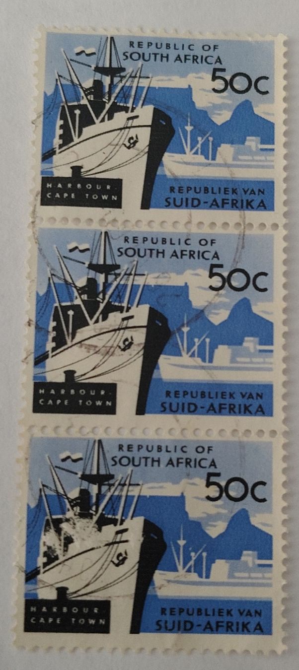 Tutti i francobolli: Timbre Afrique du Sud 50c navire neuf – Usato da Puidoux venduto da Sophia70