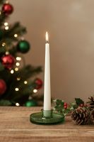 Neu Kerzenständer Mon Chouchou Stabkerzenhalter Glas grün
