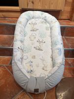 Baby Babynestchen Motiv Waldtiere grau