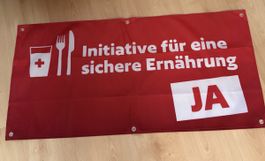 Plakat Fahne Initiative sichere Ernährung rot NEU