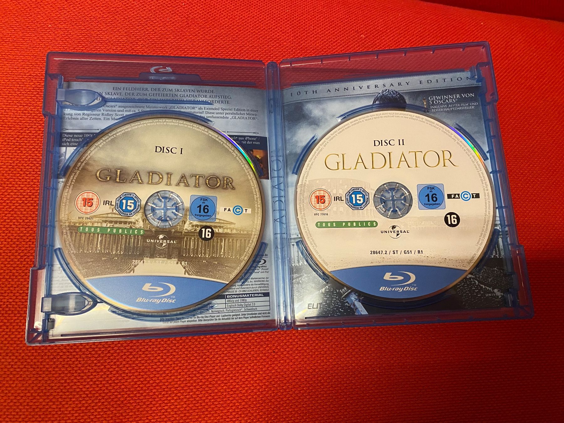 Tutti i DVDs: Gladiator 10th Anniversary Edition Blu-ray Disc – Nuovo (secondo la descrizione) da Einsiedeln venduto da Penguin_Holmes 2