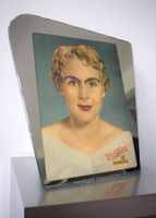 Antiker Werbespiegel 1960er Vintage Brillen MARWITZ