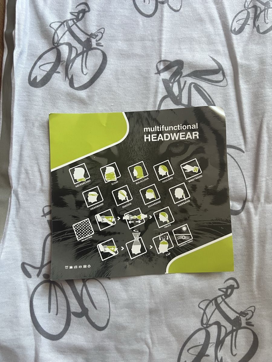 Altro in  Abbigliamento & Accessori: Multifunktionstuch Kopfbedeckung Radfahrer Motiv – Nuovo (secondo la descrizione) da Rapperswil SG venduto da zani_st 1