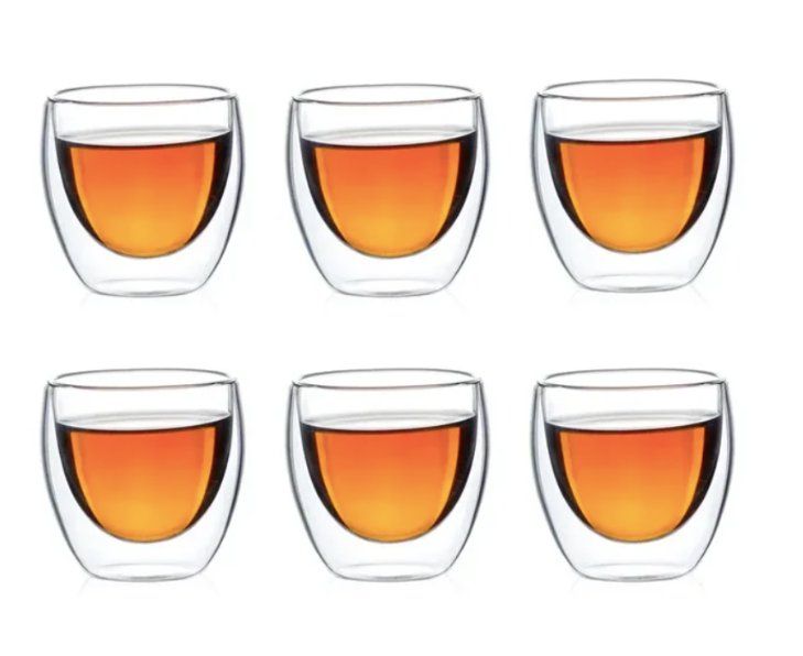 Bicchieri: 6er Set Doppelwandige Gläser 80ml – Nuovo e nell'imballaggio originale da Châtelaine venduto da topshop.switzerland