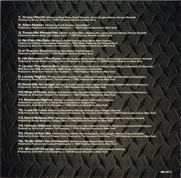 CD: Scorpions – Classic Bites – Usato da Brittnau venduto da Zibu 3