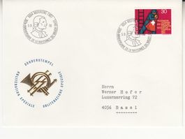 Sonderstempel S. 747 Naissance Majot Davel Morrens 1970