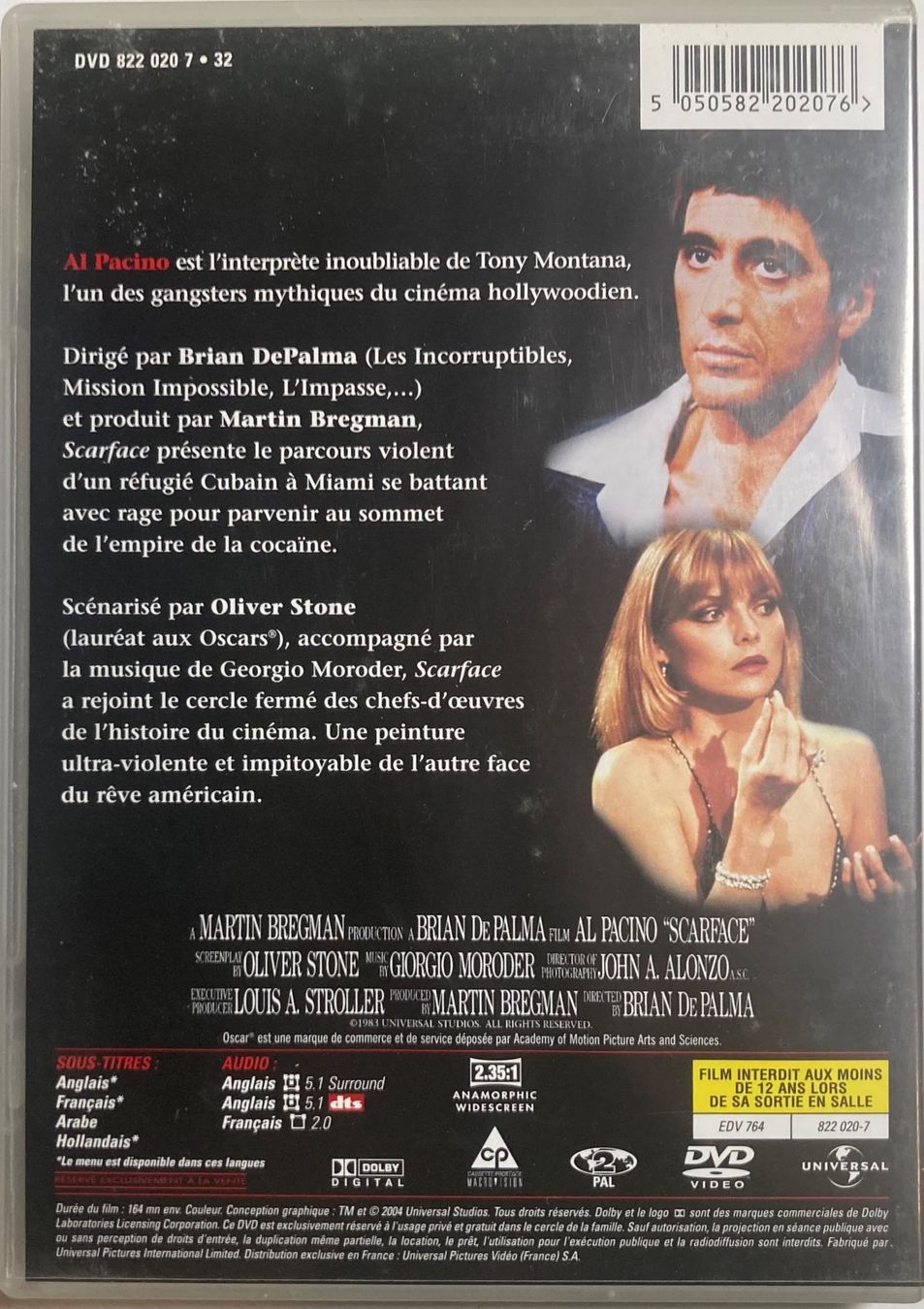 Tutti i DVDs: AL PACINO - SCARFACE – Usato da Poliez-Pittet venduto da Newtown-Records 1