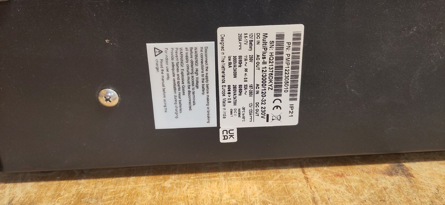 Victron Inverter: Victron Multiplus 2 12V 3000VA – Usato da Innertkirchen venduto da robi15blue 3