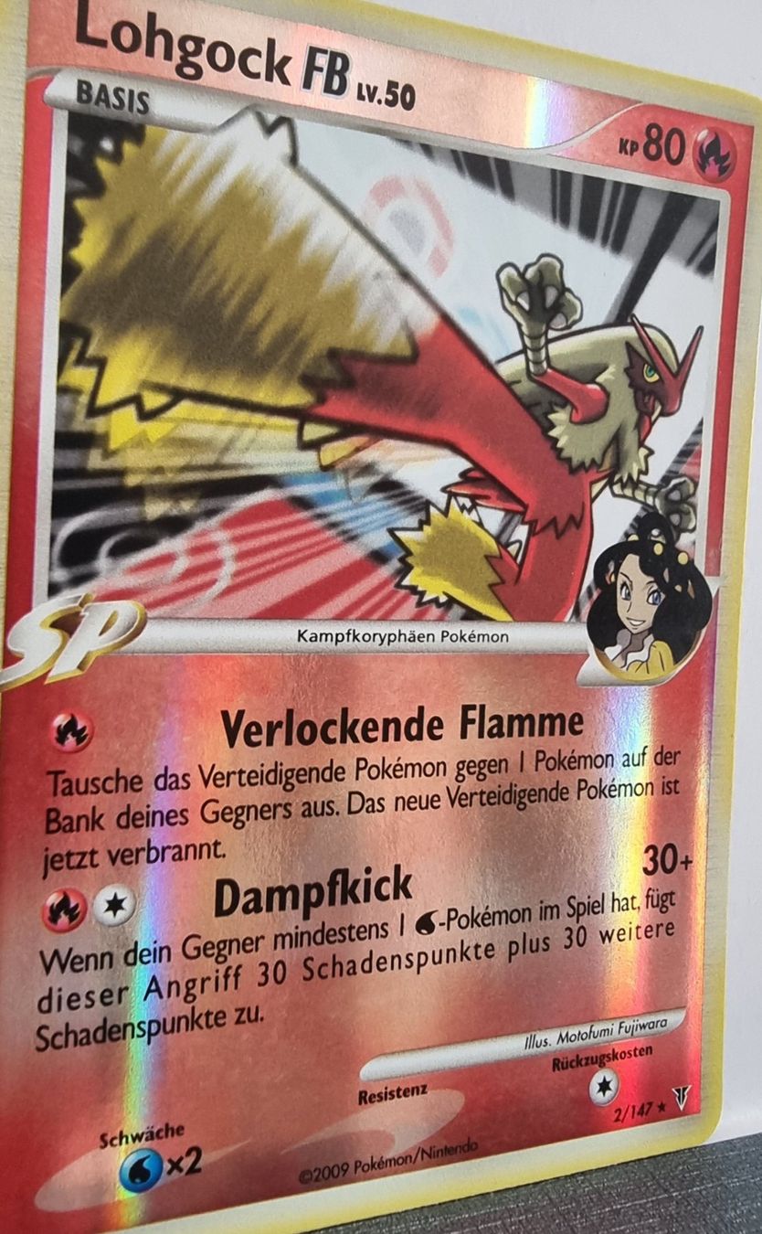 Pokémon Sammelbilder & Trading cards: Pokémon Lohgock reverse Holo 2009 - Platin DE 2/147 – Gebraucht aus Roggwil BE von S_Cards 2