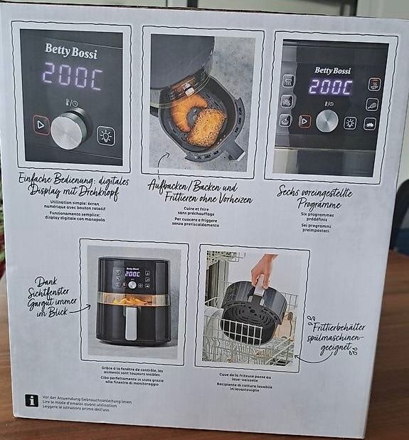 Betty Bossi Elettrodomestici da cucina: Betti Bossi Heissluft-Fritteuse – Nuovo e nell'imballaggio originale da Fahrwangen venduto da Hotroad61 2