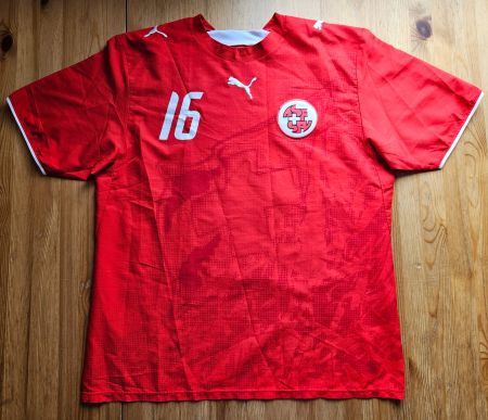 Trikot Schweiz 2006 #16 Barnetta Puma Gr L Schweizer Nati WM