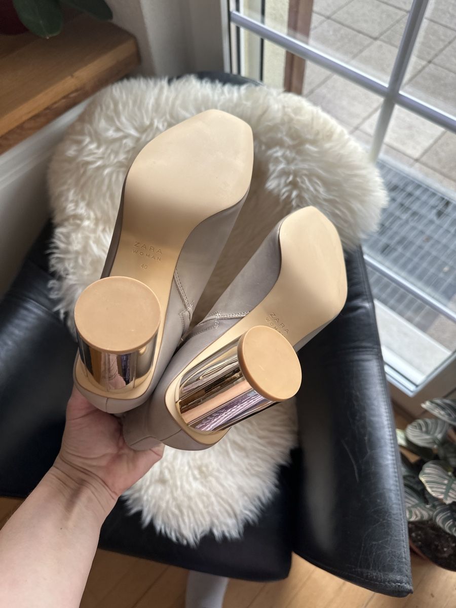 Zara Scarpe da donna: Stiefeletten Zara Gr.40 grau beige – Nuovo (secondo la descrizione) da Dorf venduto da marfikgnidka 3