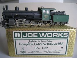 Ferro Suisse G 4/5 108 Hisoris. Rhb-Dampflok Messing-Modell