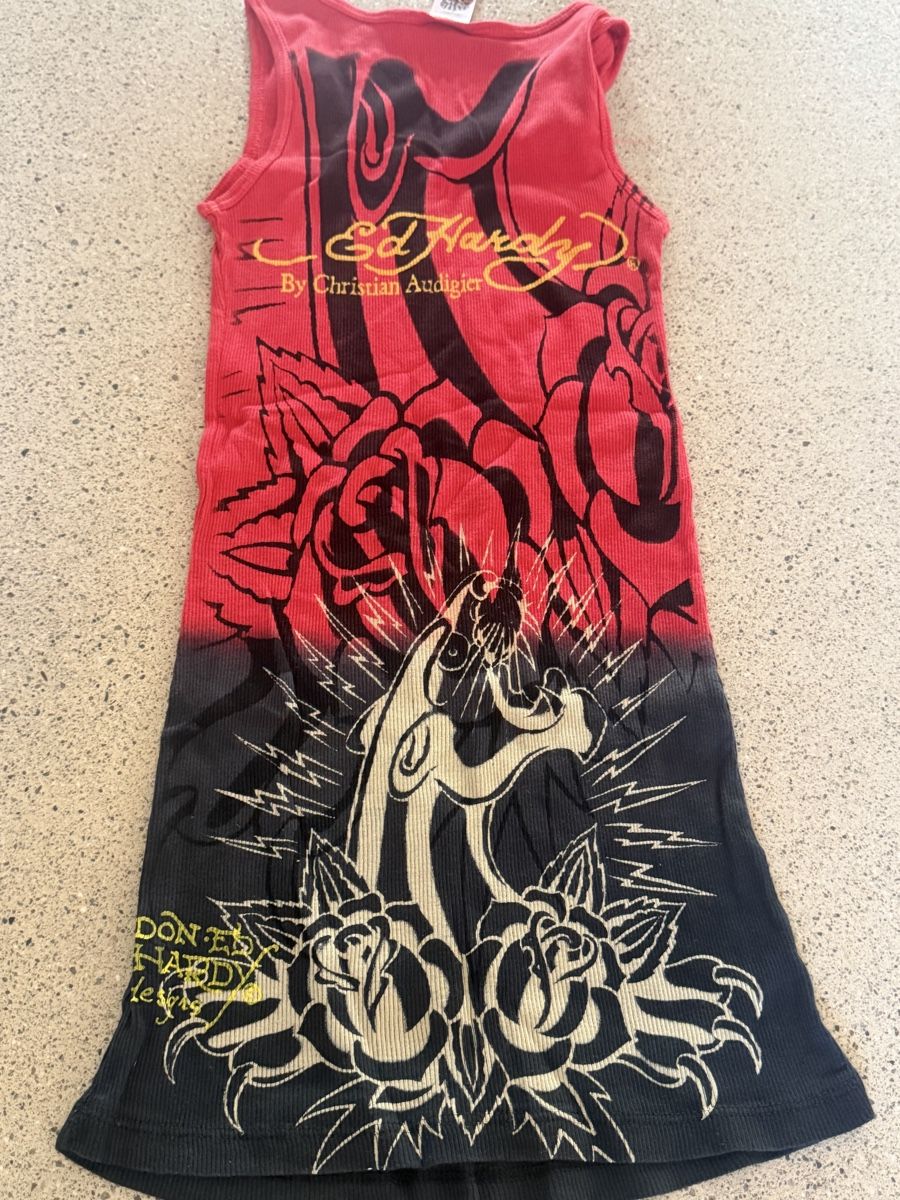 Ed Hardy Top:  Ed Hardy top multicolore taille unique – Nuovo (secondo la descrizione) da Brugg AG venduto da christelleamanda 1