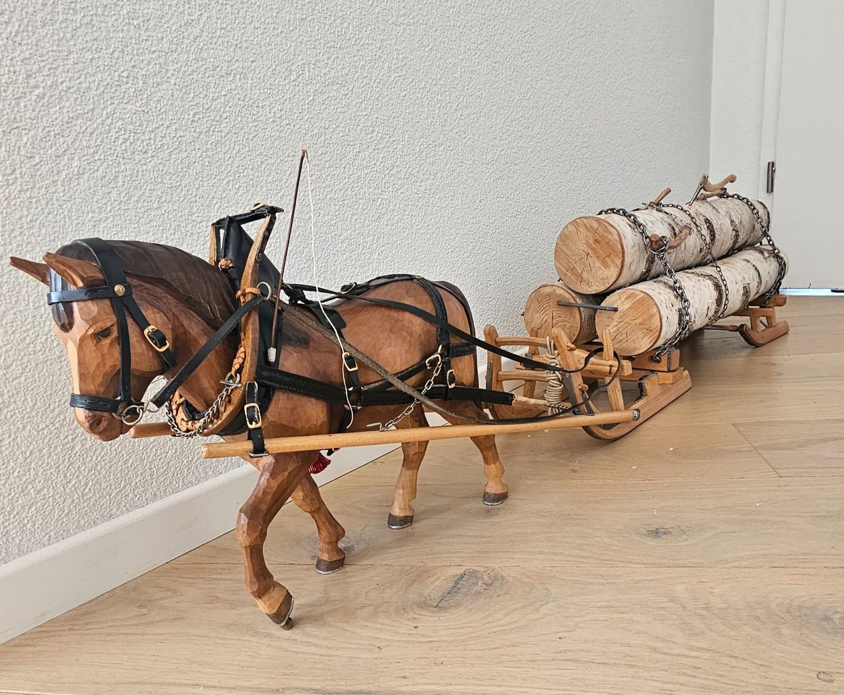 Schlitteln: Zugpferd mit Holzschlitten – Gebraucht aus Lostorf von herbst84 4
