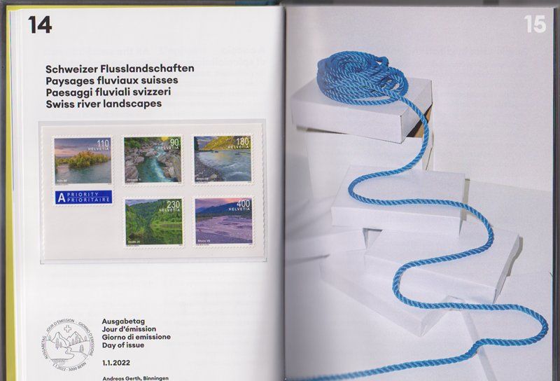 Tous les timbres: Schweizer Briefmarkenjahresbuch2022. Postfrisch. – Neuf (Voir description) à Dornach par kloster33 1