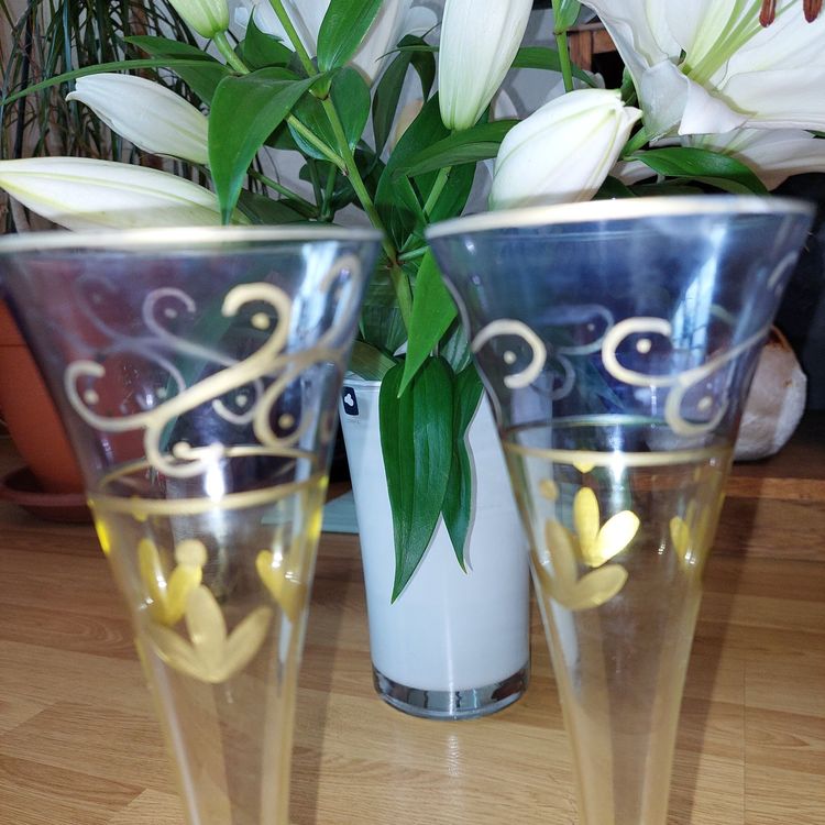 Tortenaufsatz-Set Mit Schmetterlingen – Gold & Blau, Für Kuchen-Deko