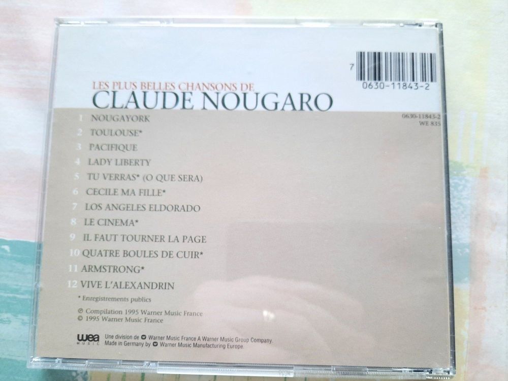Cd Les plus belles chansons de Claude Nougaro (Gebraucht) in Pully für ...