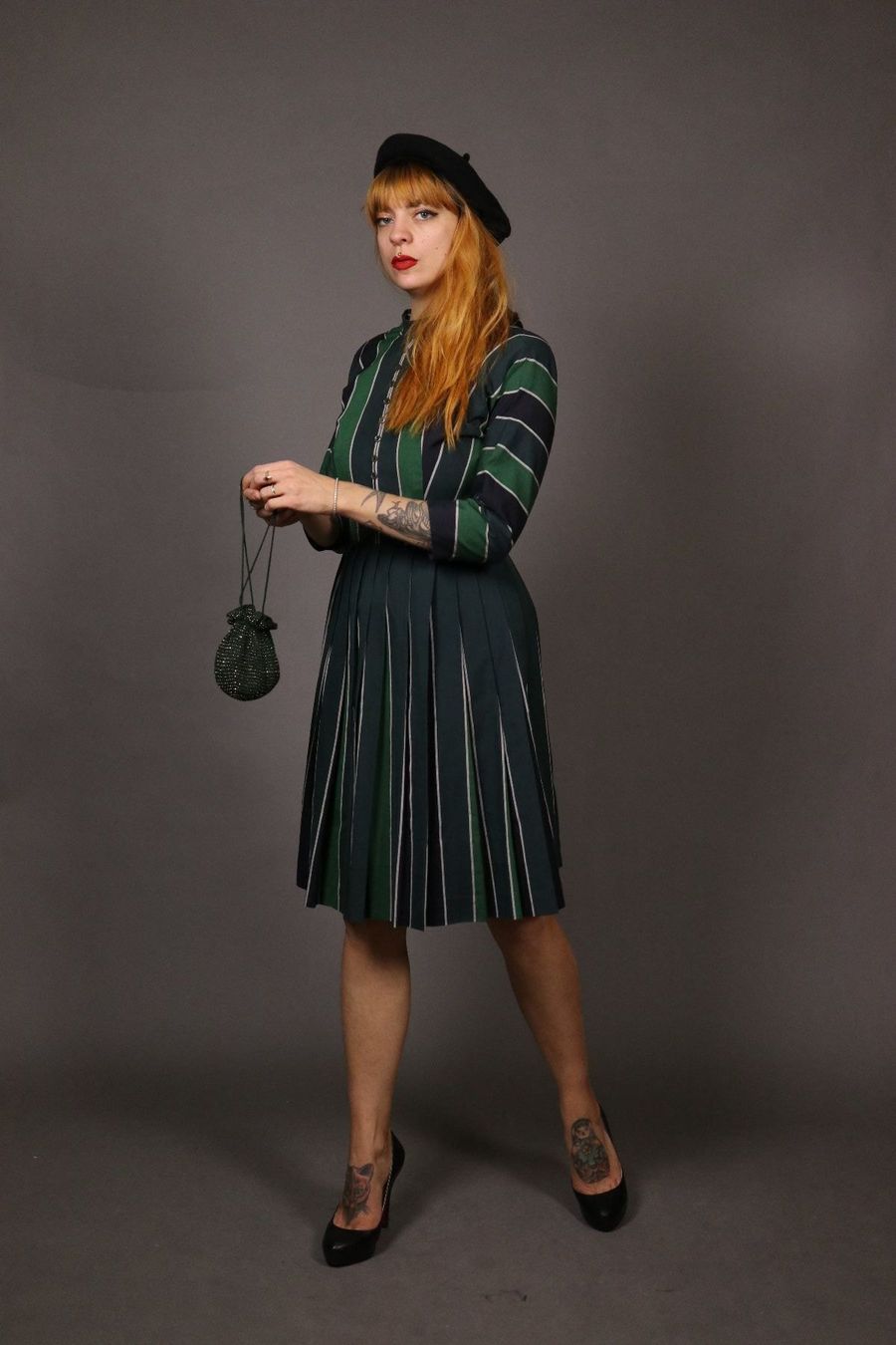 Vestiti: Vintage 1940er JONATHAN LOGAN Kleid- Xs – Usato da Hombrechtikon venduto da BAZ-Vintage 4