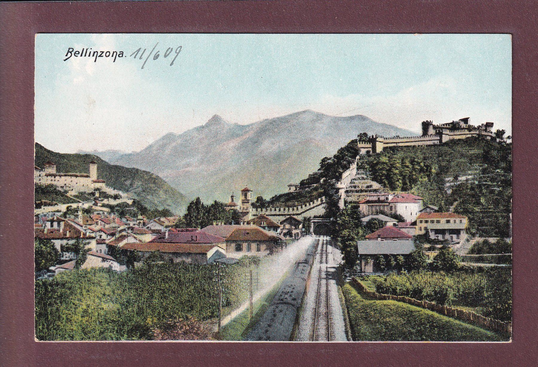 Cartes postales: BELLINZONA - Ferrovia - 1909 – D'occasion à Pully par nicecards