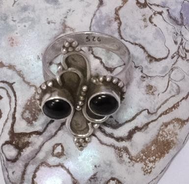 Anelli: Silberring Onyx Vintage – Usato da Zürich venduto da Melody2000 2