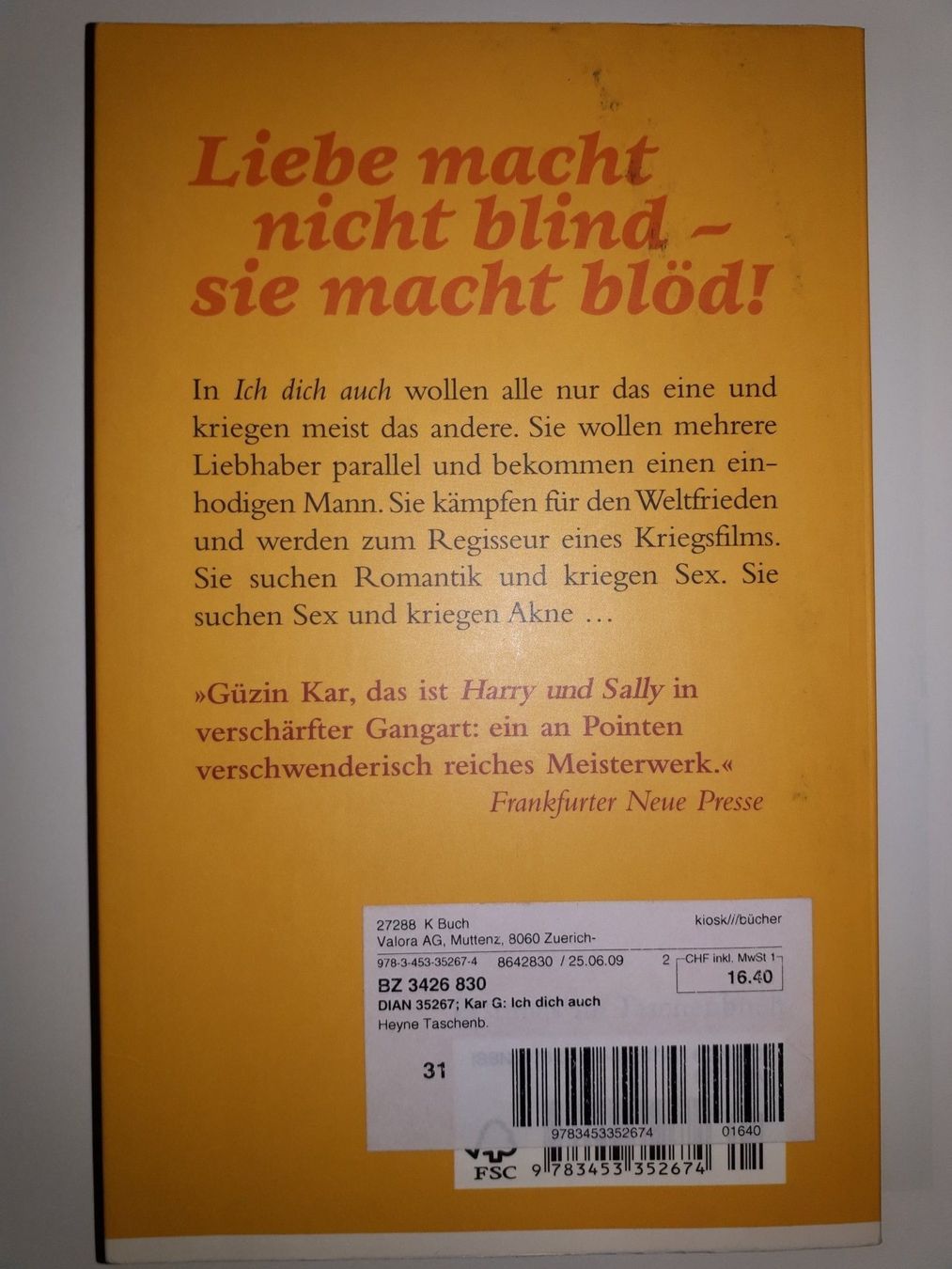 Libri: Güzin Kar: Ich Dich auch – Usato da Dietikon venduto da Buchantiqdietikon 1