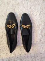 Tory Burch Lederschuhe Schwarz Gr. 37, Top Zustand!