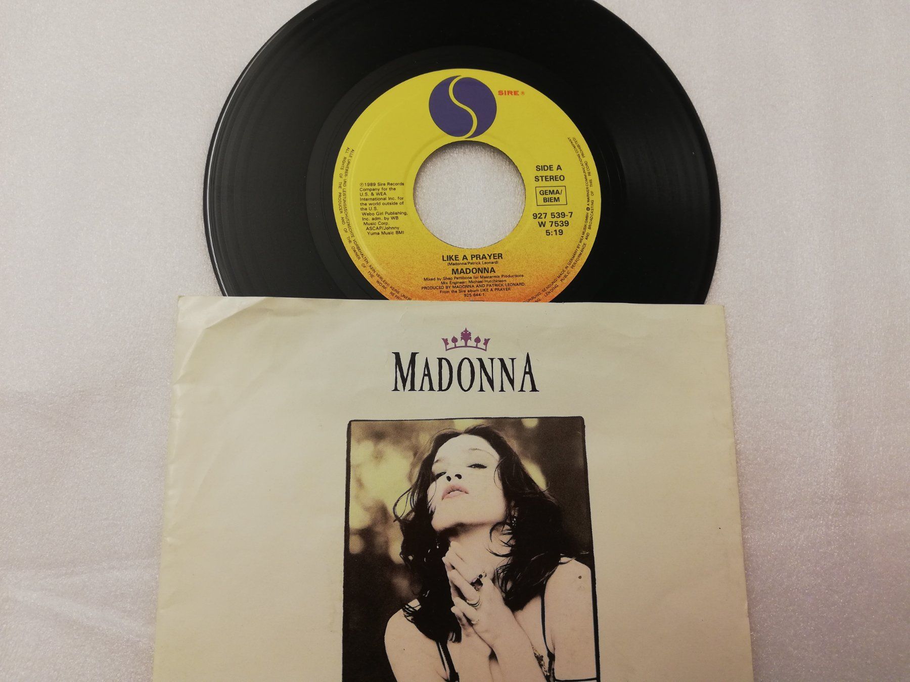 Schallplatten: MADONNA - LIKE A PRAYER (SINGLE 7") – Gebraucht aus Bern von Vinylsound.ch 2