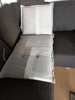 graue/beige Polsterliege Hunn f. Liegestuhl