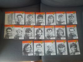 Alte fc basel autogrammkarten saison 1990-1991 fcb  basel