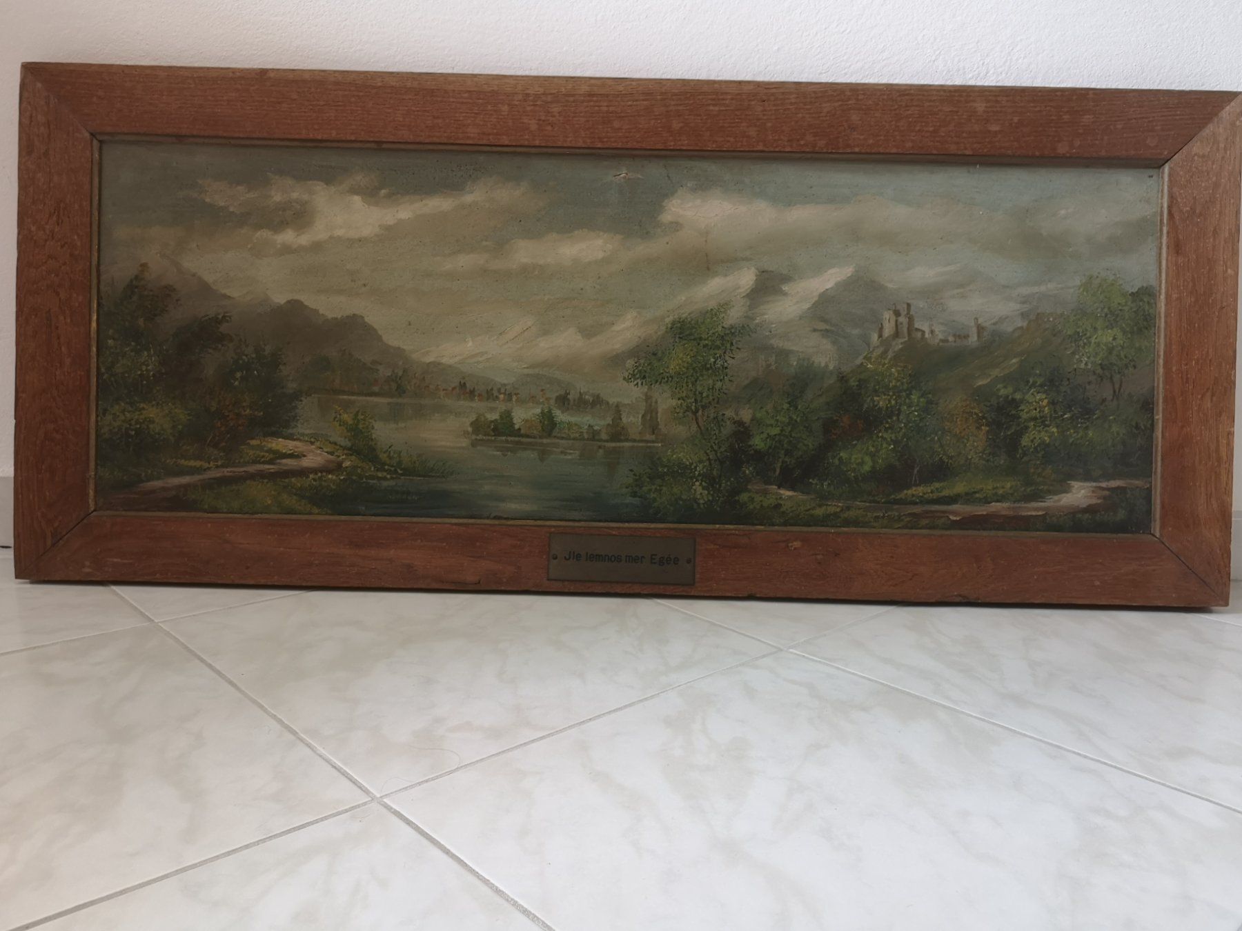 Tableaux: Ancien tableau - l'île de Lémnos-mer Egée – D'occasion à Vaumarcus par Arte-Lovers