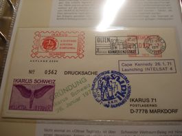 Sonderbrief 1971, Thema Raumfahrt, IKARUS Schweiz
