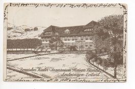 Litho LEUBRINGEN-EVILARD Bernisches Kinder-Sanatorium